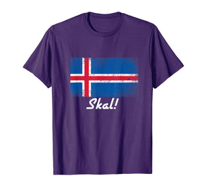 Skal Norwegian Flag Friendship Scandinavian Drinking T-Shirt