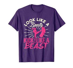 Kickboxing Shirt - Look Like a Beauty Kick Like a Beast
