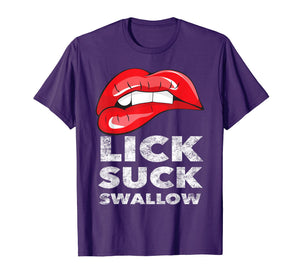 Sexy Red Flirty Biting Lips - Lipstick - Lick Suck Swallow
