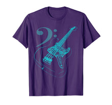 Load image into Gallery viewer, Bass with Clef Neon T-Shirt for Bassists &amp; Bass Player
