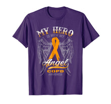 Load image into Gallery viewer, My Hero Is Now My Angel COPD AWARENESS T-shirt
