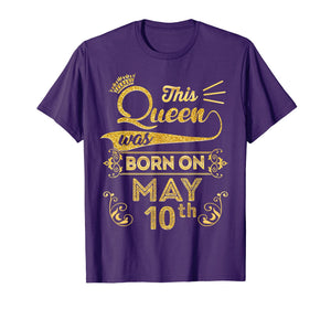 Queen are Born in May 2009 10th Birthday Shirt Girls