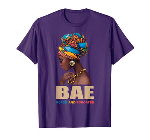 BAE Black And Educated Shirts For Womens-Black Queen Shirt