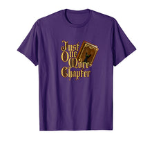 Load image into Gallery viewer, Book Lover T-Shirt - Book Worm Reader - One More Chapter Tee
