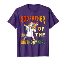 Load image into Gallery viewer, 2018-Men-Women- GODFATHER of the Unicorn Birthday Girl T-Shi
