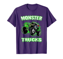 Load image into Gallery viewer, Monster Truck Christmas Birthday Gift Green Big Car Tee

