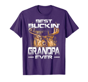 Best Buckin' Grandpa Ever Shirt Deer Hunting Bucking Father
