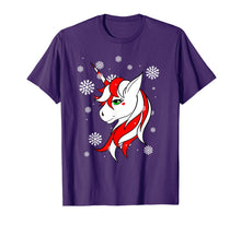 Load image into Gallery viewer, Christmas Unicorn Fun Girls Kids Snowflake Holiday Xmas T-Shirt
