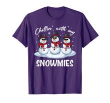 Load image into Gallery viewer, Chillin With My Snowmies Funny Pajama Christmas Xmas Gift T-Shirt
