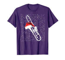 Load image into Gallery viewer, Christmas Trombone Shirt - Santa Trombone Funny Xmas Pajama T-Shirt
