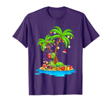 Load image into Gallery viewer, Christmas Palm Tree Tropical Xmas Coconut Lights Pajama T-Shirt
