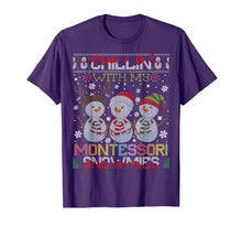 Load image into Gallery viewer, Cute Chillin With My Snowmies Montessori Teacher Xmas T-Shirt
