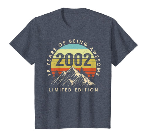 Vintage Made in 2002 18th Bithday GIft 18 Years Old Birthday T-Shirt-190839