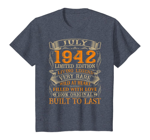 Vintage July 1942 Shirt 78 Years Old 78th Birthday Gifts T-Shirt