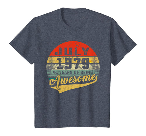 Vintage Retro July 1979 41st Birthday Gifts 41 Years Old T-Shirt