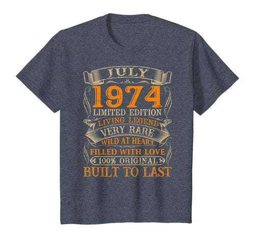 Vintage July 1974 Shirt 46 Years Old 46th Birthday Gifts T-Shirt