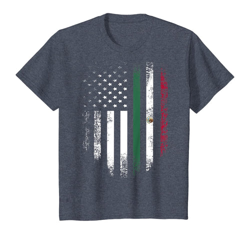 Vintage Mexican Roots American Grown Mexico USA Flag America T-Shirt