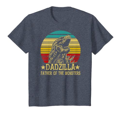 Dadzilla Father Of The Monsters Retro Vintage Gift T-Shirt-384824