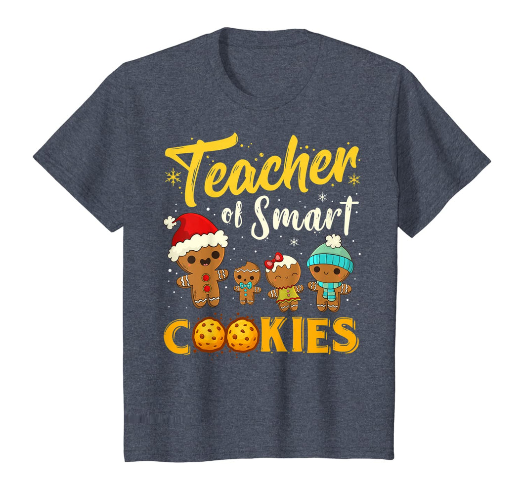 Christmas Teacher Of Smart Cookies Funny Teacher Xmas Gift T-Shirt