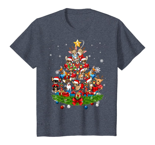 Chihuahua Christmas Tree Lights Funny Dog Xmas Gift T-Shirt