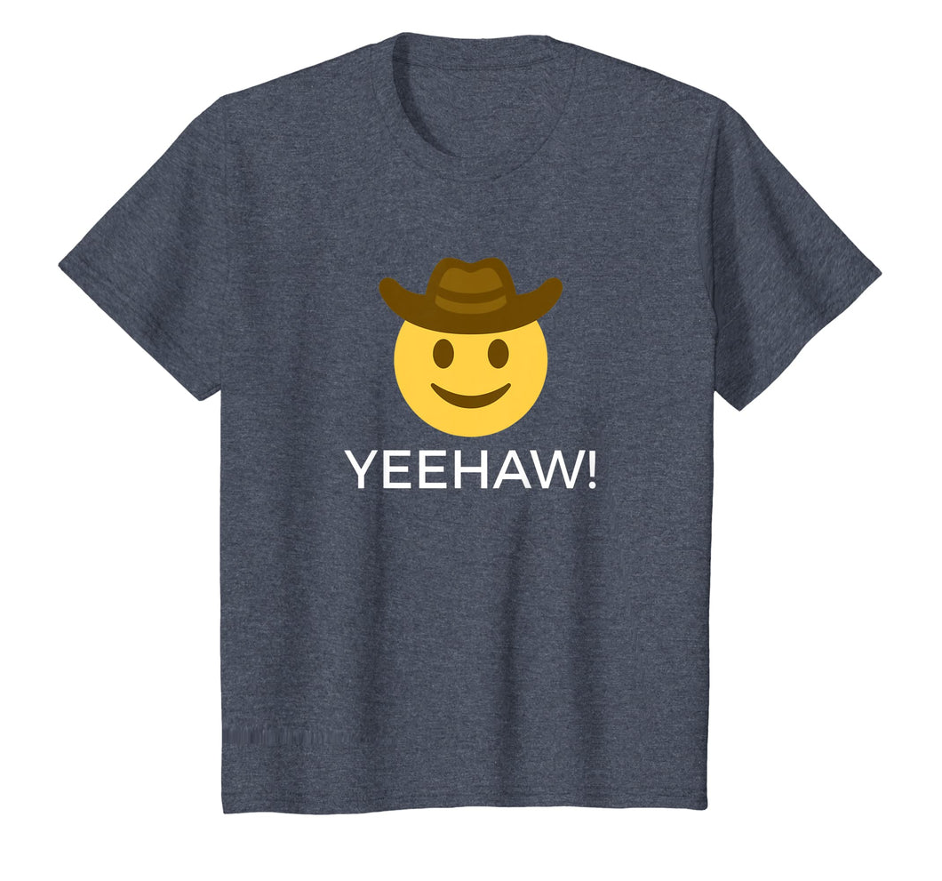 Cowboy Howdy Emoji T-Shirt Yeehaw Saying