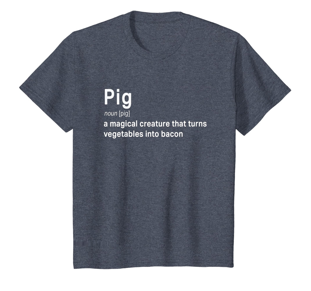 Best Hilarious Pig and Bacon Definition Funny Gift T-Shirt