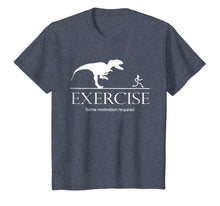 Load image into Gallery viewer, Exercise Motivation Required Funny T-rex Running Tshirt
