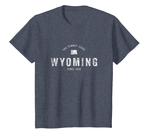 Wyoming T-Shirt Vintage Sports Design Retro WY Wyo Tee