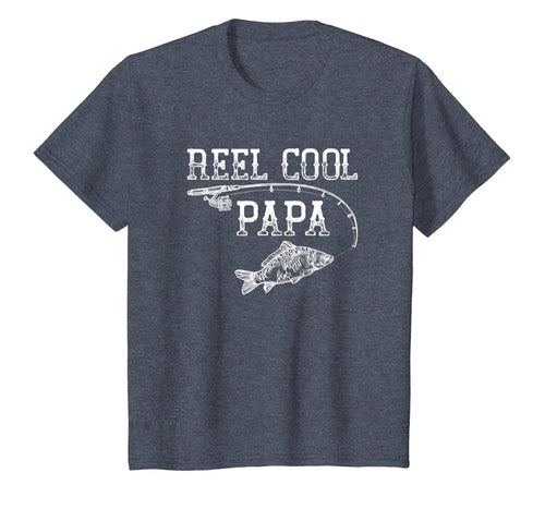 Vintage Reel Cool Papa Novelty T-Shirt - Father Gift Shirt