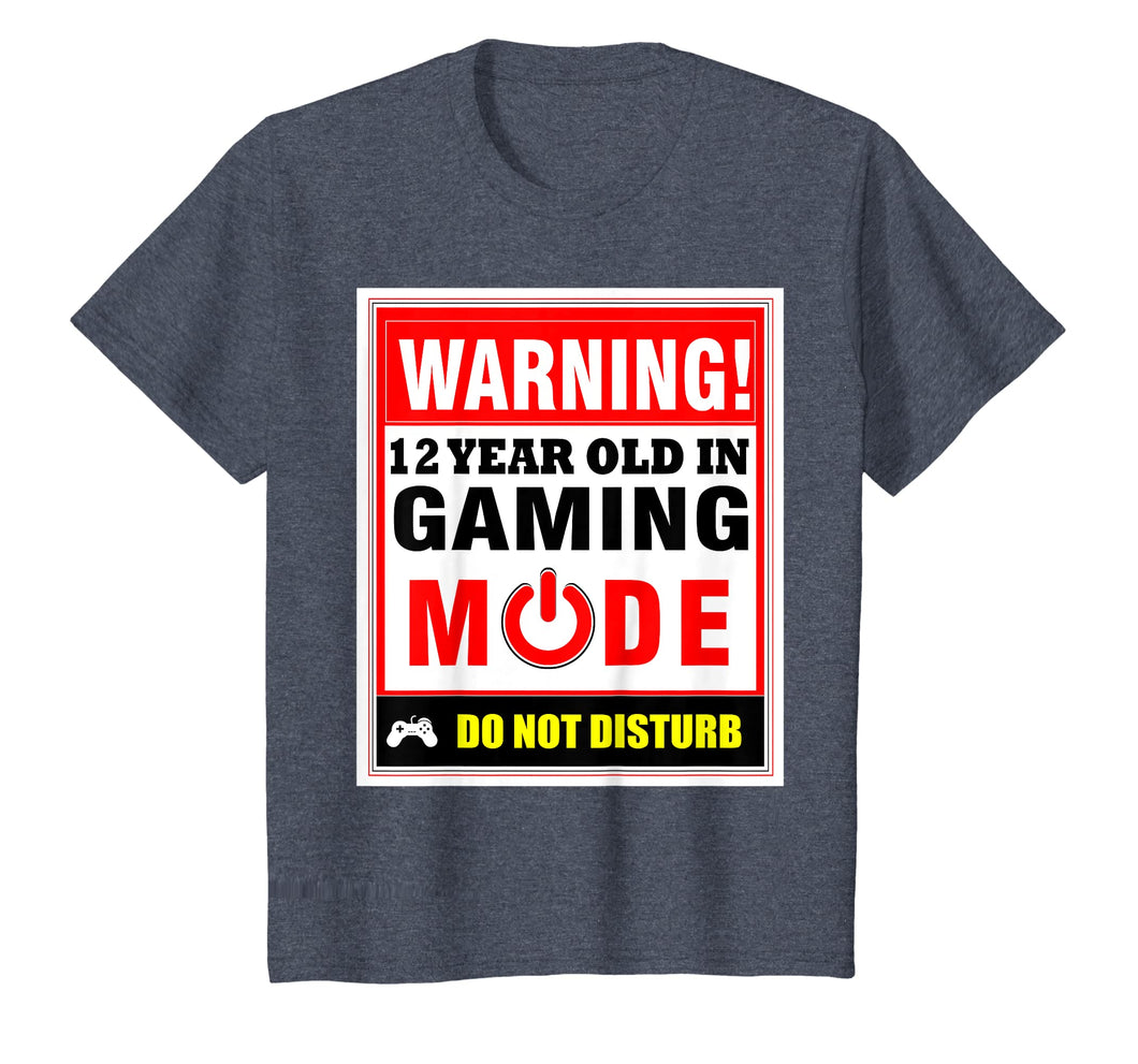 12th Birthday Gamer T-Shirt Boys Girls PC Gaming Tee Shirt