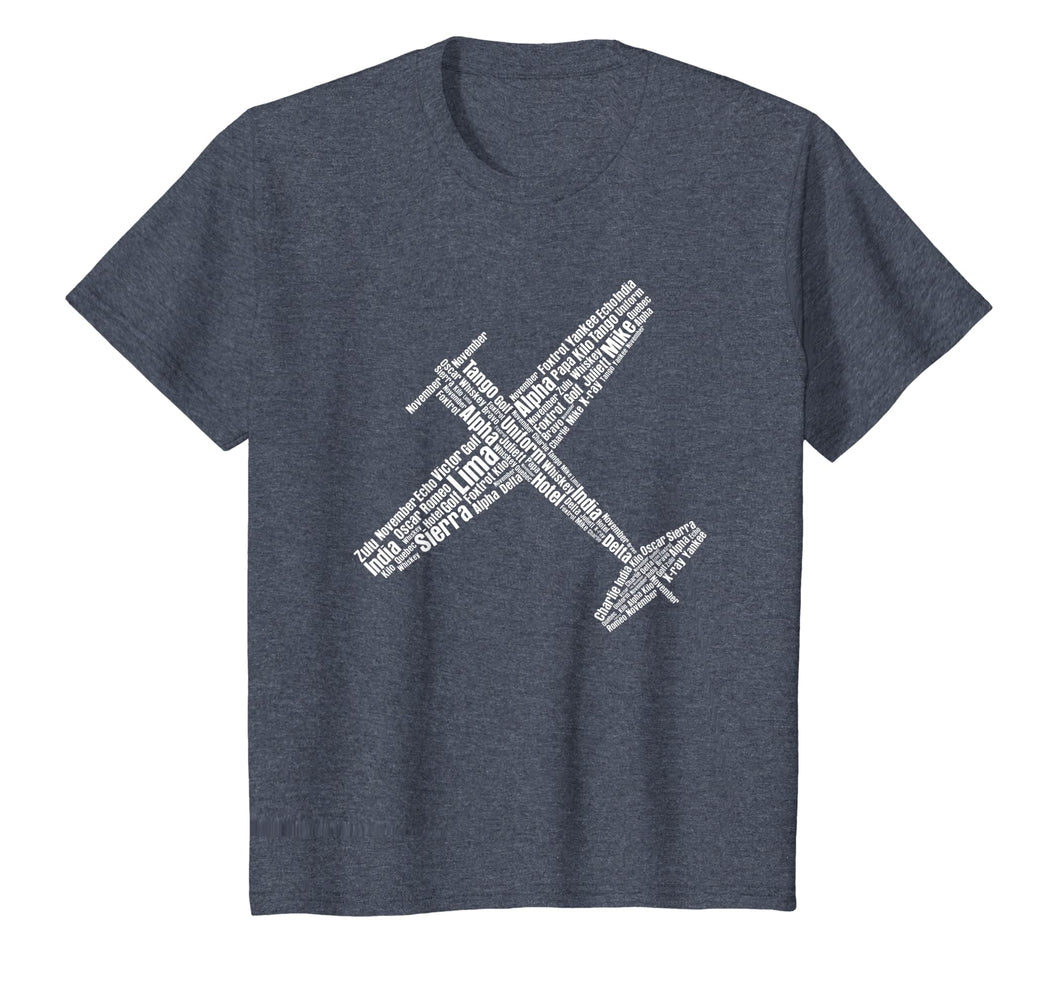 Aviation phonetic alphabet pilot flying shirt