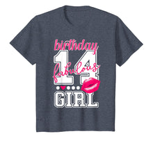 Load image into Gallery viewer, 14th Birthday Kiss TShirt Fabulous Girl Kissing Lips College
