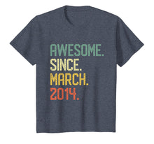 Load image into Gallery viewer, Born in March 2014 T-Shirt Vintage 5th Birthday Him Her
