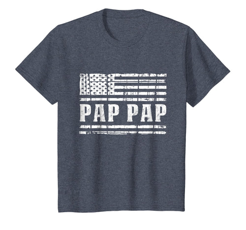 Vintage Pap Pap T-Shirt with American Flag Father's Gift