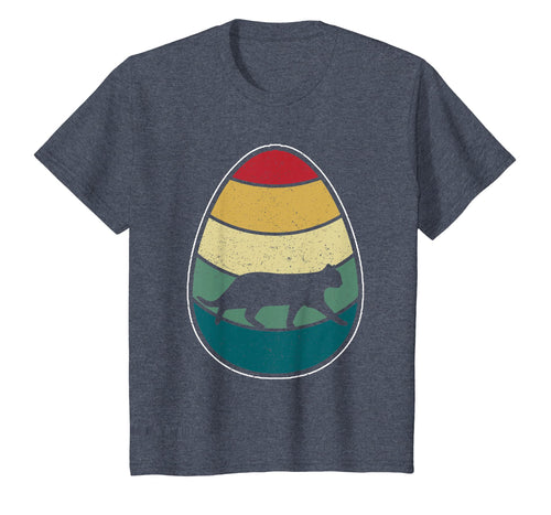 Vintage Retro Cat Easter Egg Happy Easter T Shirt