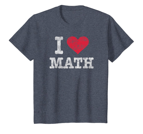 Vintage I Love Math T-Shirt Trendy Gift