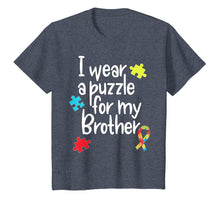 Load image into Gallery viewer, Brother Autism Shirt I Wear Puzzle for My Brother gift
