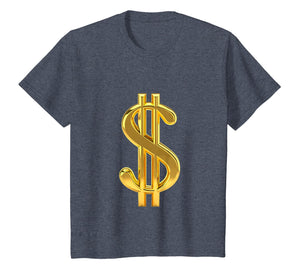 Metallic Gold Money Sign Dollar Bills Moolah T- Shirt