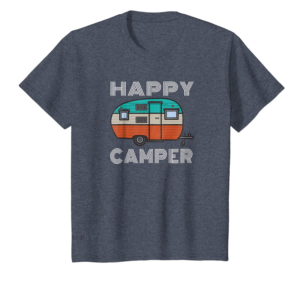 Camping Outdoor Camper Happy Camper Vintage Gift T-Shirt