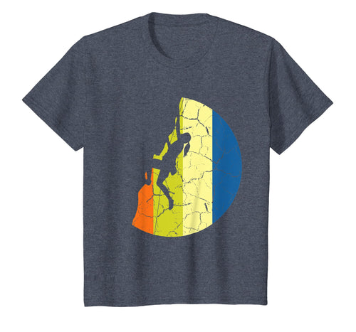 Vintage Rock Climbing T-Shirt Retro Mountains Climber Tee