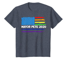 Load image into Gallery viewer, Mayor Pete 2020 rainbow shirt flag buttigieg president tee
