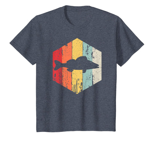 Walleye fishing tshirt retro vintage grunge style gift