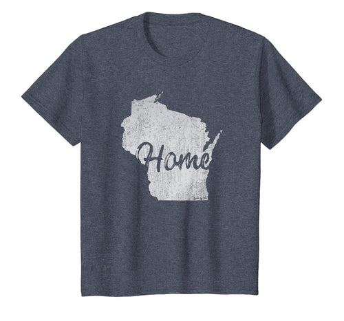 Wisconsin Home Vintage Distressed Shirt I Love Wisconsin