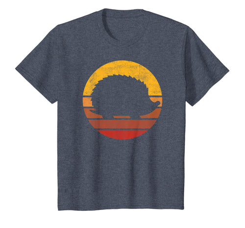 Vintage Sunset Trendy Animal Silhouette Hedgehog T-Shirt