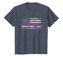 Load image into Gallery viewer, Pancreatic Cancer Awareness American Flag T-Shirt
