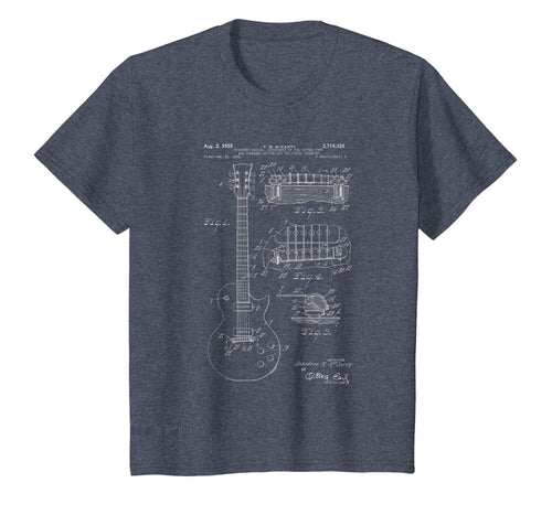 Classic Vintage Patent Print 1955 Rock Guitar T-Shirt