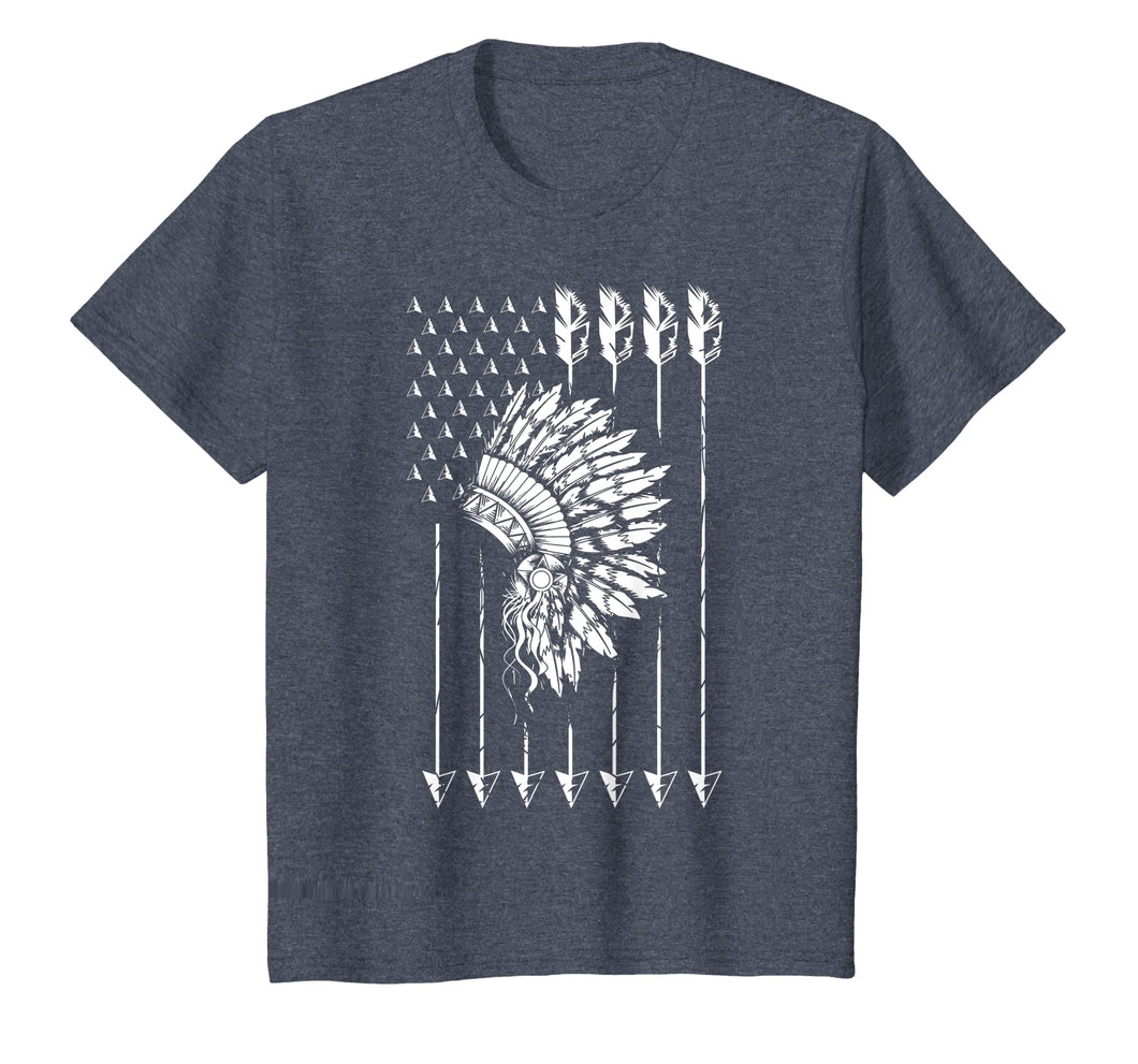 Cool Native American Arrow And Teepee Flag Shirt Funny Gift