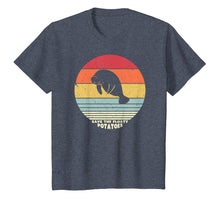 Load image into Gallery viewer, Save The Floaty Potatoes Shirt. Retro Manatees Tshirt
