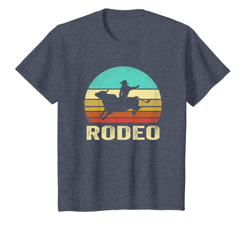 Vintage Rodeo TShirt Bull Riding Sunset