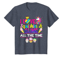 Load image into Gallery viewer, Love Squishies &amp; Slime Time Rainbow Unicorn Narwhal T-Shirt

